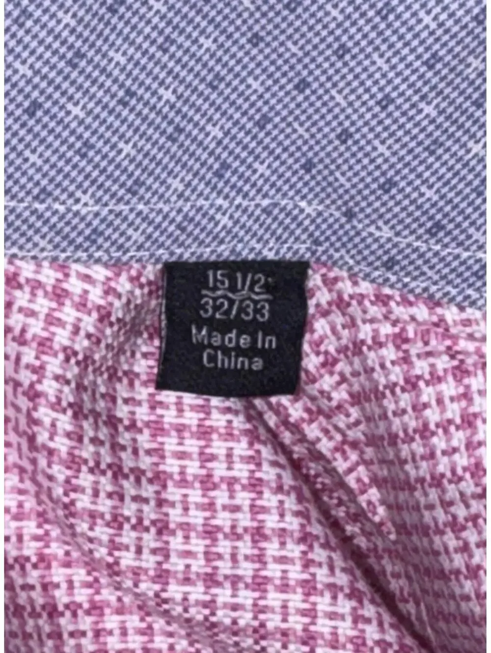 TAILORBYRD Men’s Cotton Non-Iron Trim Fit Shirt In Pink Check-Size 15.5|Medium - Picture 11 of 13
